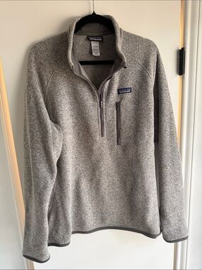 Patagonia Men's Heather Gray Half-Zip Fleece Pullover